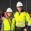 Arctic Logistics er en viktig leverandør og medlem i Arctic Energy-nettverket. Hilde Rollefsen Næss og Christer Håkon Josefsen under besøk og omvisning på logistikkbasen