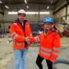 Tomas Flåten, daglig leder Hammerfest Industriservice, samarbeider godt med Aibel og Kristine Remme Nordbakk.