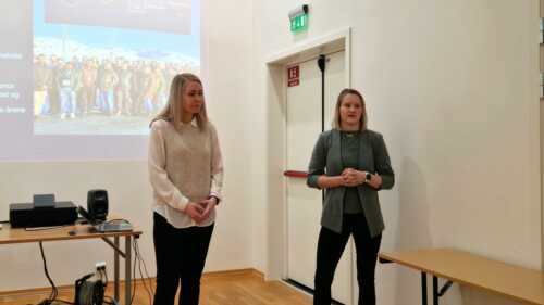 Lokasjonsleder i Aibel Kristine R. Nordbakk og ingeniør Kaja Nesbø.