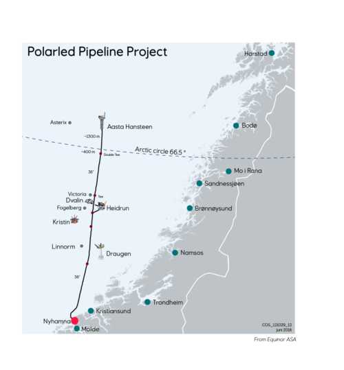 Asterix ligger ca 80 km fra Aasta Hansteen.
