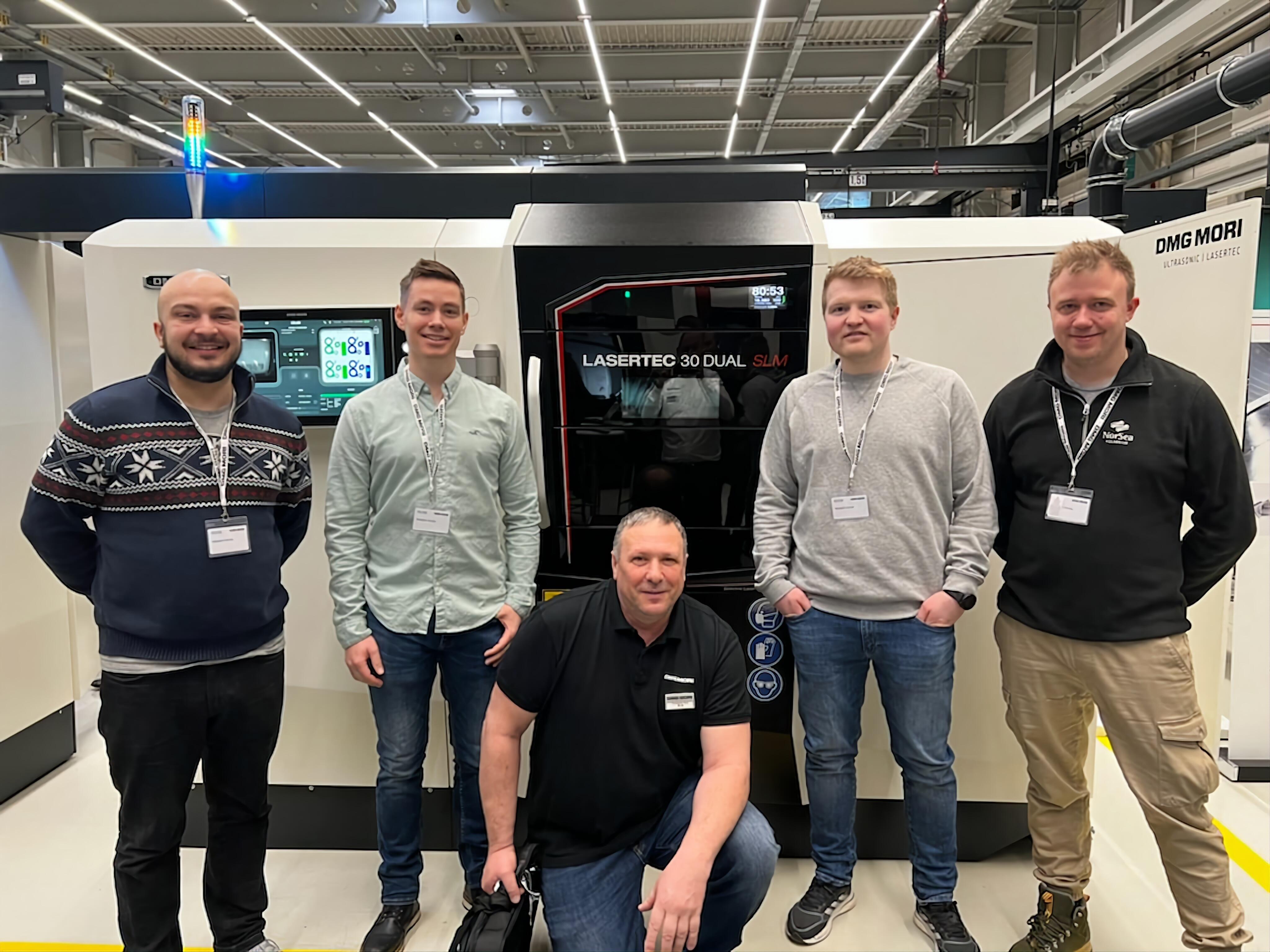 Pro Barents, GSG og Norsea Polarbase er på besøk hos DMG Mori i Tyskland, som produserer 3D-metallprintere.