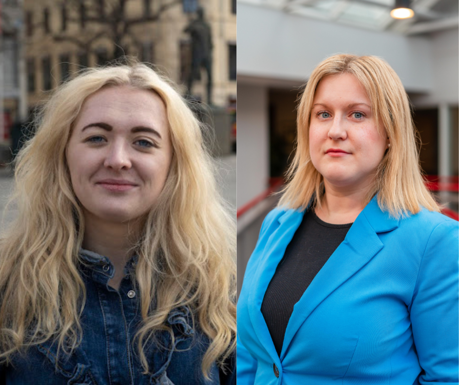 Alida Domaas, nestleder Industri Energi Ung, og Kristiane Mauno Krystad, Arctic Energy Partners.