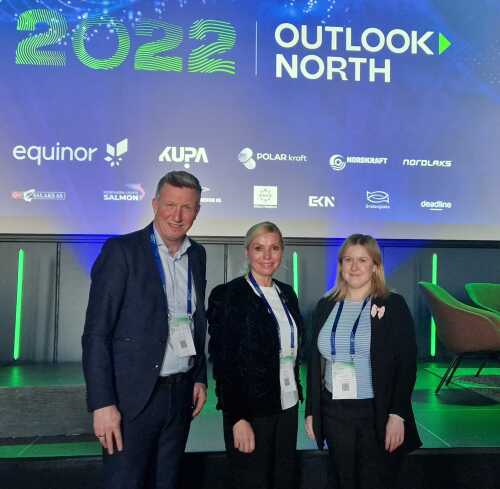 Arctic Energy Partners ved direktør Kjell Giæver, prosjektdirektør Nina K. Jonassen og kommunikas
