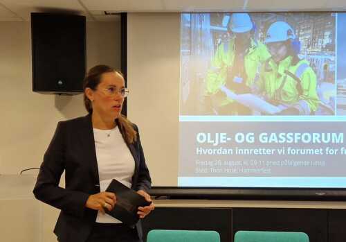 Marianne Sivertsen Næss innledet for olje- og gassforum i Hammerfest.