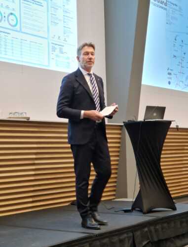 Olje- og energiminister Terje Aasland var tilstede under lanseringen av Levertrapporten på Xplore North frokosmøte på ONS i august.