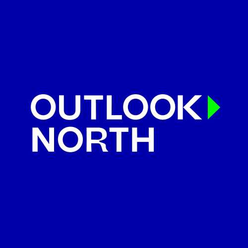 Blå logo til Outlook North