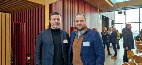 Yngve Sletten, Gravepartner, og Lars Bjørkli, Hammerfest Næringsforening.