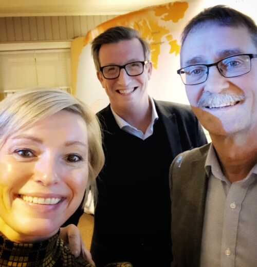 Nina K. Jonassen, Kjell Giæver og Stig Hansen